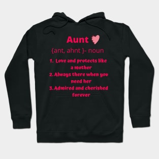 Gift to Aunt, Aunt Definition Hoodie